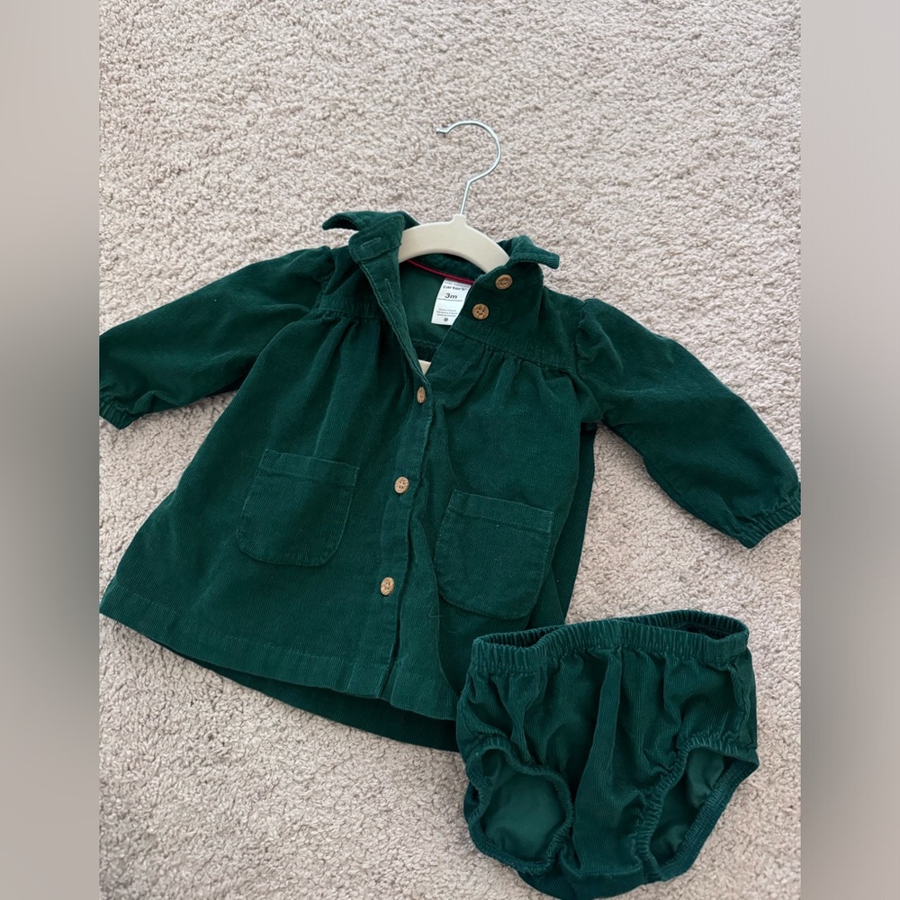 Carter's Forest Green Baby Outfit